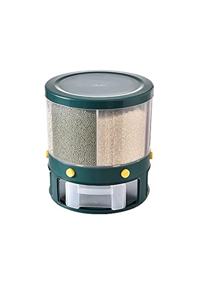 Generic AMERTEER Grain Storage Container Dispenser - 22Lbs rice dispenser rotating, 360° rotating food disp