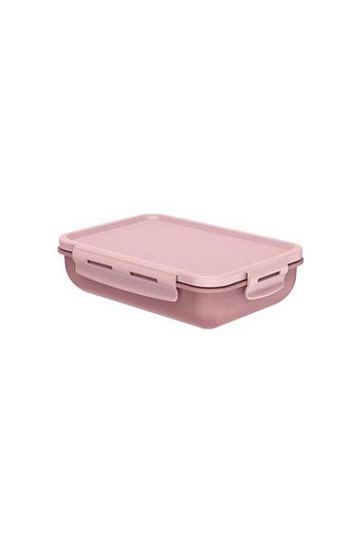 Generic OU HERMETIC RECTANGULAR LUNCH BOX BICOLOR PINK ROSE