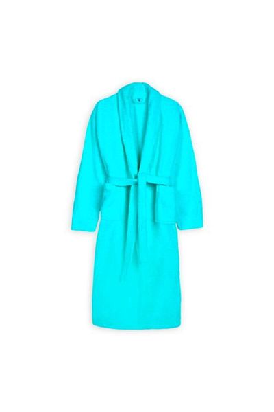 Ralex Bathrobe and SPA Hotel with Kimono Collar Velour 100% Cotton, unisex XL/XXL, 420 grams/sqm, Turquois