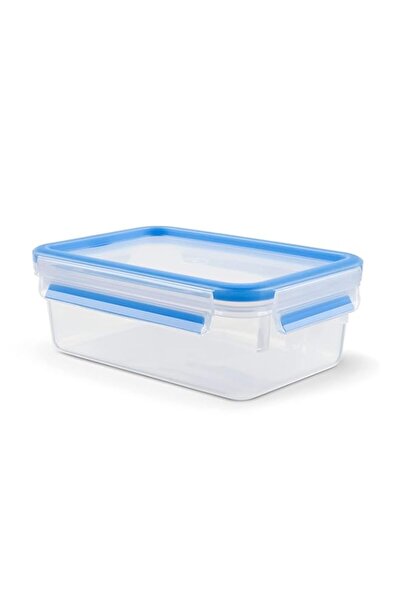 Generic حافظة طعام مستطيلة ماستر سيل فريش من تيفال، شفافة/زرقاء، سعة 1 لتر