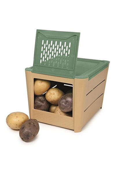Generic Snips 000500 Potato Holder - Beige And Green