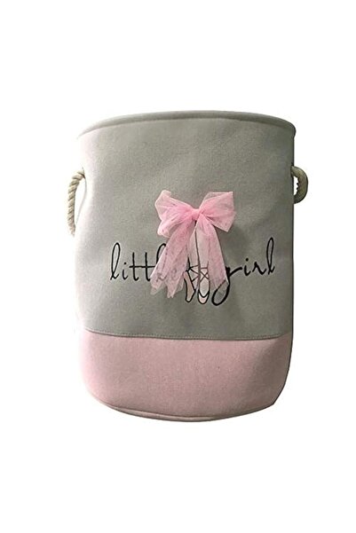 Generic lesgos Toy Cotton Collapsible Pink Organizer Basket with Handle for G...