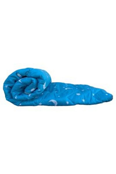 Ralex Luna si Stele Quilted Duvet, Anti-Allergic Filling, 200 x 210 cm, Blue
