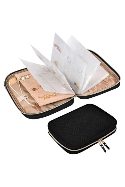 Generic حقيبة تنظيم المجوهرات للسفر، حقيبة تنظيم المجوهرات، صندوق تنظيم المجو...