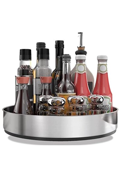 Generic منظم مطبخ ذا وايت شوب، منظم طاولة دوارة، تخزين دوار 360 درجة