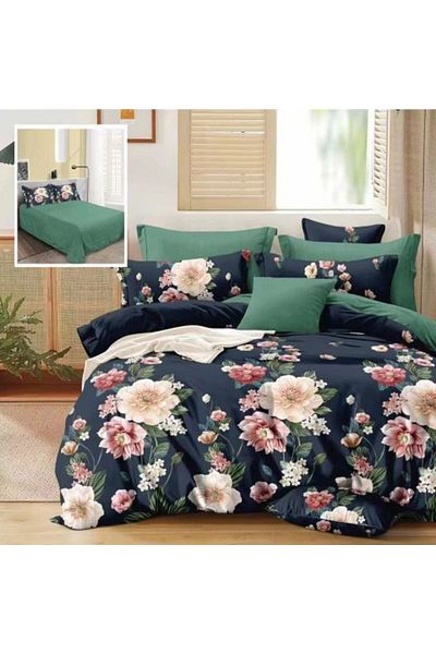Ralex Economic Package Double Bed Sheet Finet 6 pieces + 2 Quilted Pillows 50 x 70 cm + Quilt 200 x 215 cm