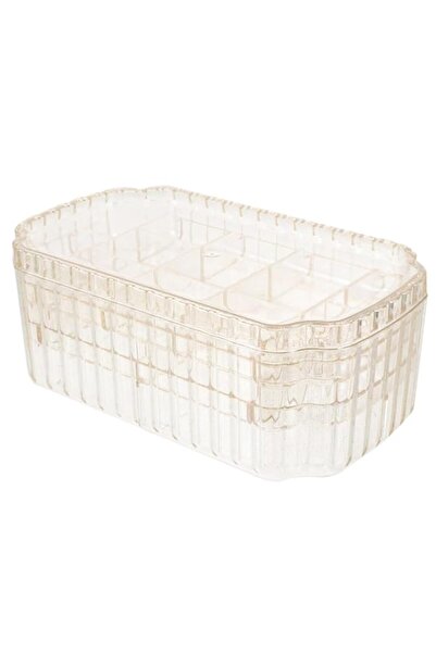 Generic صندوق منظم مجوهرات إكسفور ثلاثي الطبقات، صندوق مجوهرات للسفر، حاويات ...