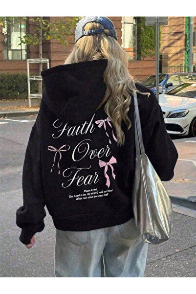 Framgan Unisex Γυναικεία/Ανδρικά Φούτερ με κουκούλα με λεπτομέρεια από κορδέλ...