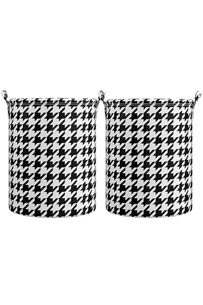 Generic 2Pcs Large Foldable Laundry Basket Hamper Holder Portable Tall Collapsible Laundry Hamper Storage B