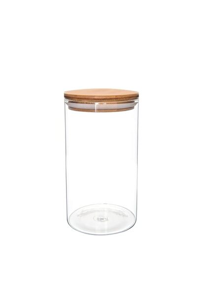 Generic FLEXY® 300 ML Air-Tight Glass Storage Jar Containers for Kitchen, Pickle, Dry Fruits - Transparent