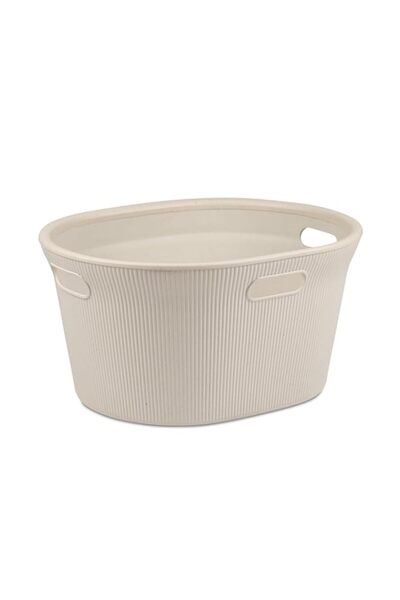 Generic سلة غسيل تاتاي باوباب إيكو هوم مع غطاء، سعة 35 لترًا، مصنوعة من البول...