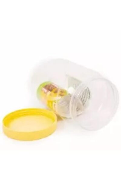 Generic Sunpet Plastic Round Food Container Transparent with Yellow Cover, Capacity 1500ml