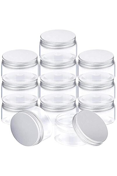 Generic برطمانات بلاستيكية من DELFINO، عبوة من 12 برطمانًا بلاستيكيًا شفافًا ...