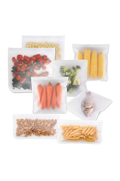 Generic AICHUANGBAO 10 أكياس تخزين طعام من السيليكون قابلة لإعادة الاستخدام، ...