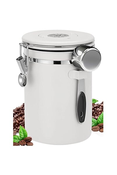 Generic U-HOOME Airtight Coffee Canister,Stainless Steel Coffee Bean Food Storage Container w/Scoop & Date