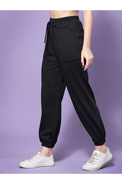 Kassually By Styli Solid Mid Rise Loose Fit Joggers