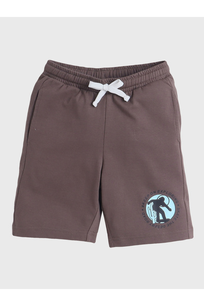 Victor and Jane By Styli Boys Graphic Print Cotton T-Shirt and Shorts Set