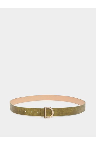 Styli Textured D Ring Belt