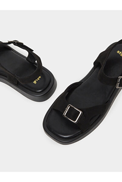 Styli Classic Buckle Ankle Strap Sandals