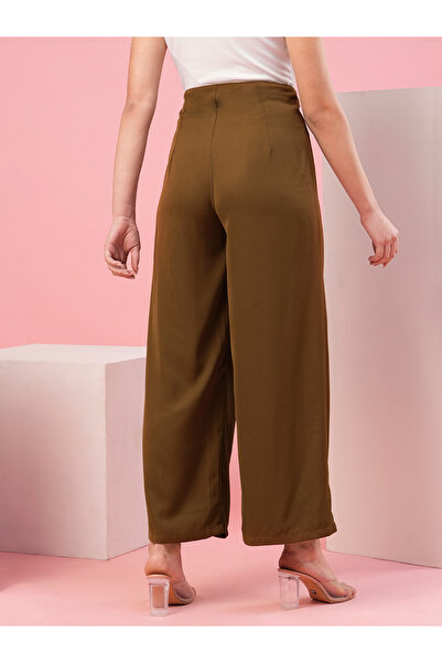 Globus By Styli High-Rise Loose Fit Trousers with Drawstring