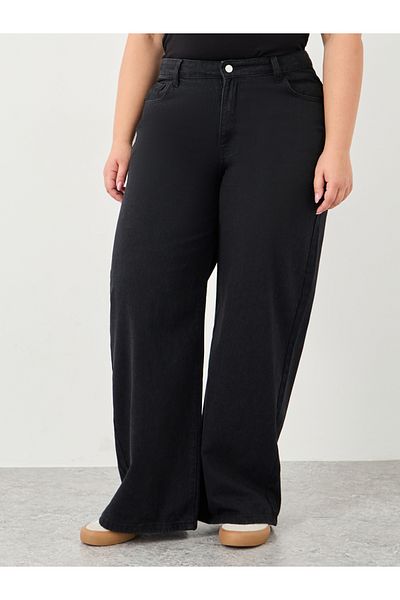 Styli Plus High Rise Loose Fit Jeans