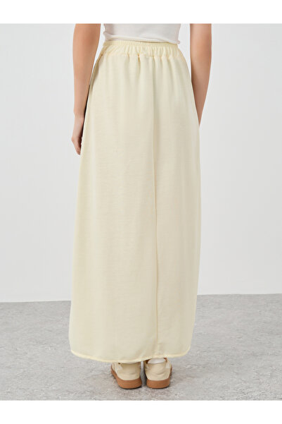 Styli Graphic Print Side Tape Detail A-Line Maxi Skirt