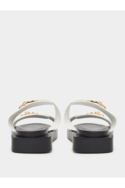 Styli Buckle Accent Open Toe Sandals