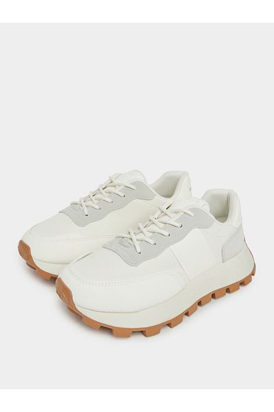 Styli Classic Panelled Lace Up Sneakers