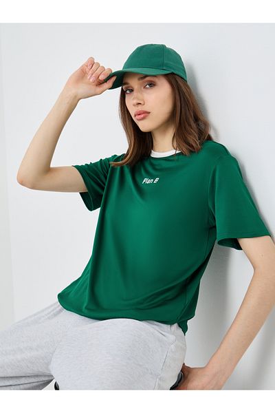 Styli Slogan Print Regular Fit T-Shirt