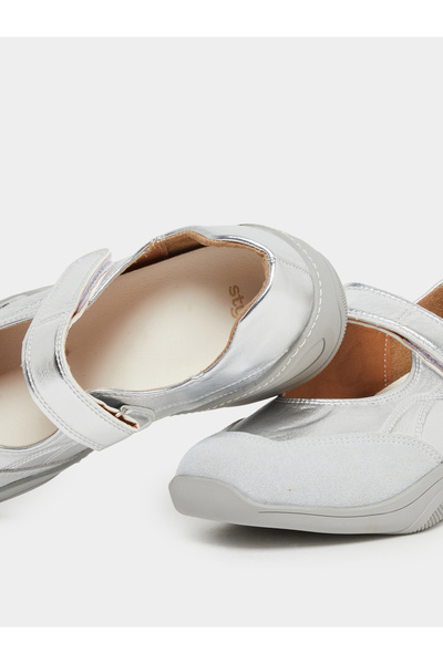 Styli Women Silver Square Toe Shoes