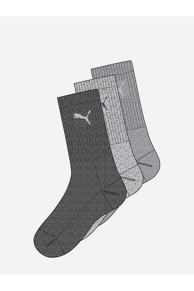 Puma Set of 3 - Logo Print Crew Sock