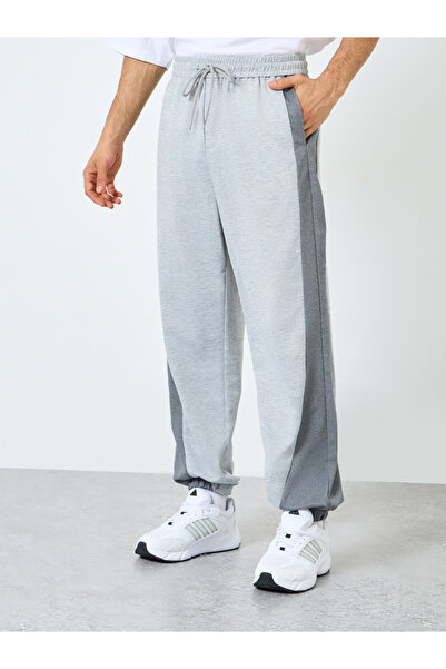 Styli Relaxed Fit Dual Tone Joggers with Drawcord