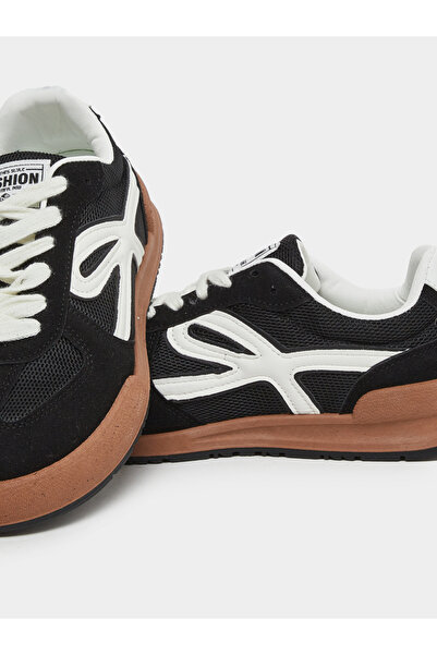 Styli Suede Look Lace Up Sneakers