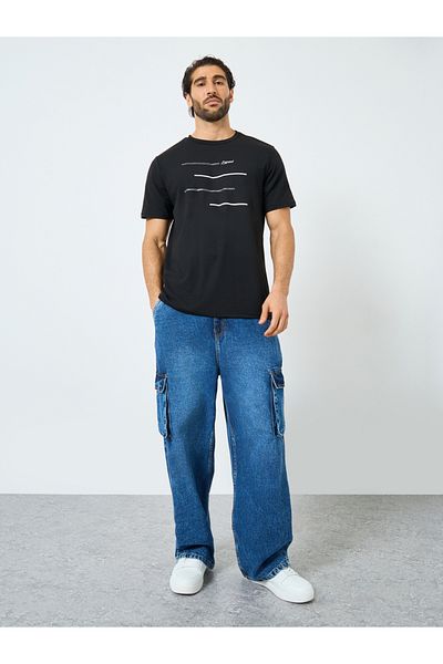 Styli Graphic Print Round Neck T-Shirt