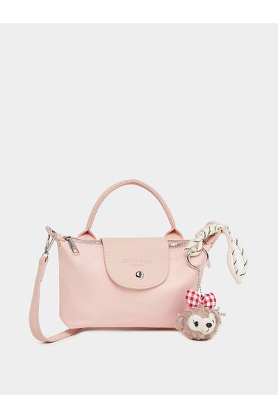 Styli Push Lock Handbag with Drop Detail