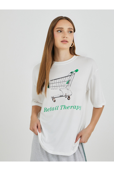 Styli Graphic Printed Oversized T-Shirt