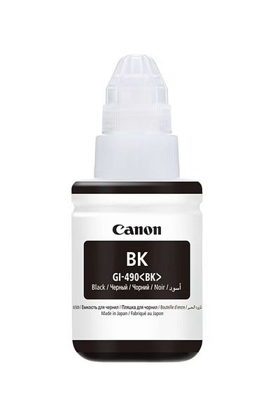 Canon GI-490 Black Ink Cartridge – High Yield Refill Bottle for Continuous Ink Printers