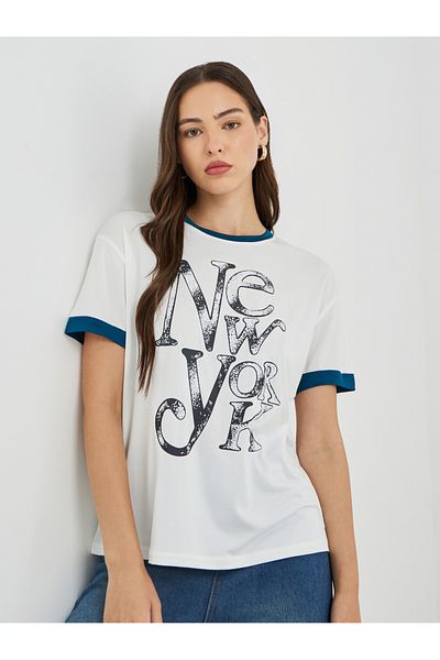Styli Slogan Printed Oversize T-Shirt