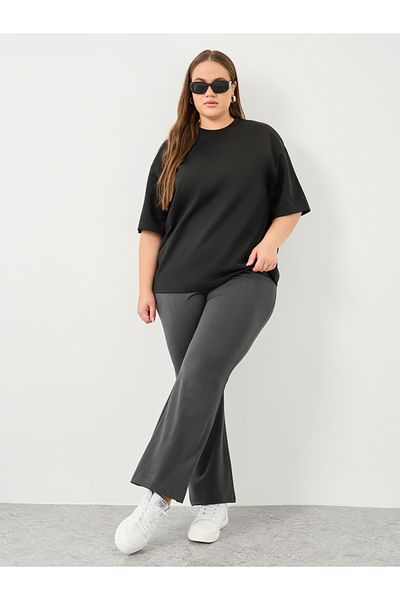 Styli Plus High Rise Flared Pants