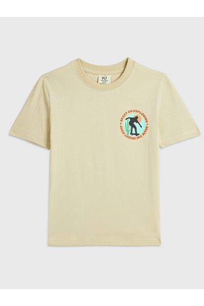 Victor and Jane By Styli Boys Graphic Print Cotton T-Shirt and Shorts Set