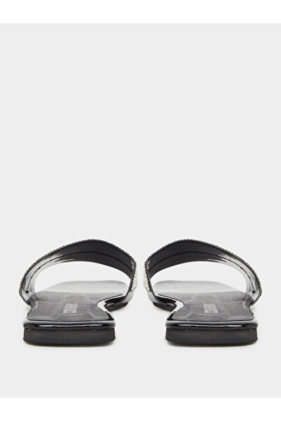 Take Two By Styli Rhinestone Embellished Vamp Flat Sandals