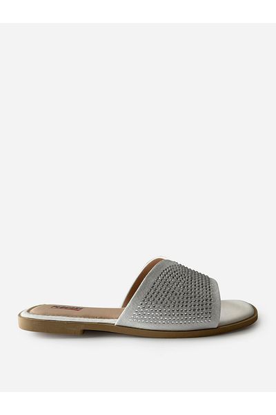 Pedcare By Styli Embellished Slip-On Flat Sandals