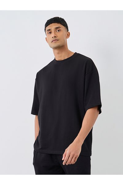 Styli Pack of 2 - Cotton Terry Boxy Crew Neck T-Shirt