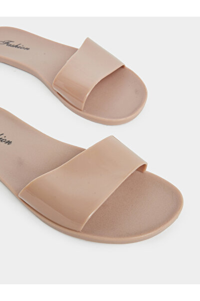Take Two By Styli Beige Jelly Slides