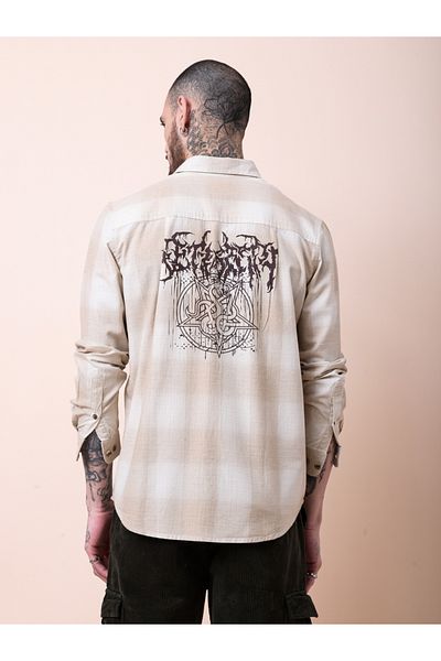 British Club By Styli Checked Print Regular Fit Long Sleeve Shirt