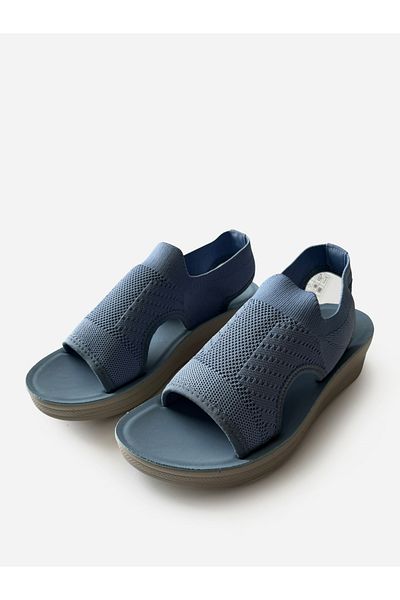 Pedcare By Styli Textured Slip-On Comfort Sandals