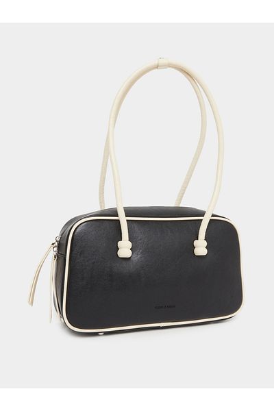 Styli Black Bowling Bag with Contrast Handle