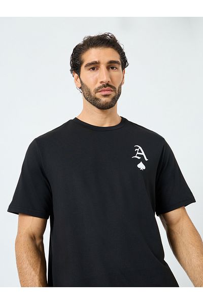Styli Graphic Print Round Neck T-Shirt