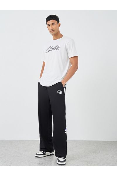 Styli Relaxed Fit Joggers with Side Striped Detail
