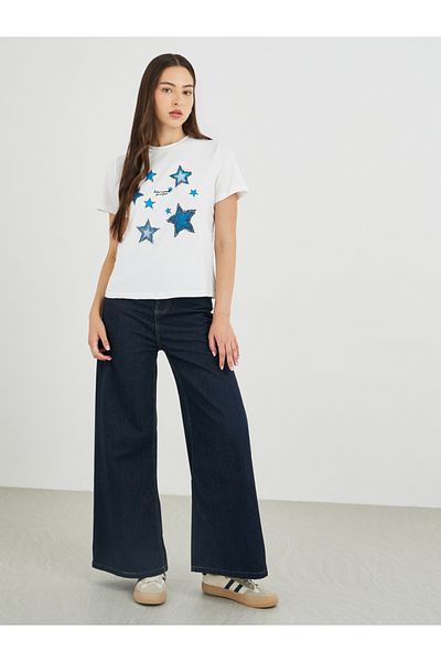 Styli Graphic Print Short Sleeve T-Shirt